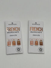 Essence FRENCH Manicure Stencils Nagelschablonen Nr. 01  2 x 60 Stück NEU