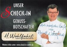 Harald Wohlfahrt UH Koch Sternekoch original signiert Autogrammkarte AK 9720 H