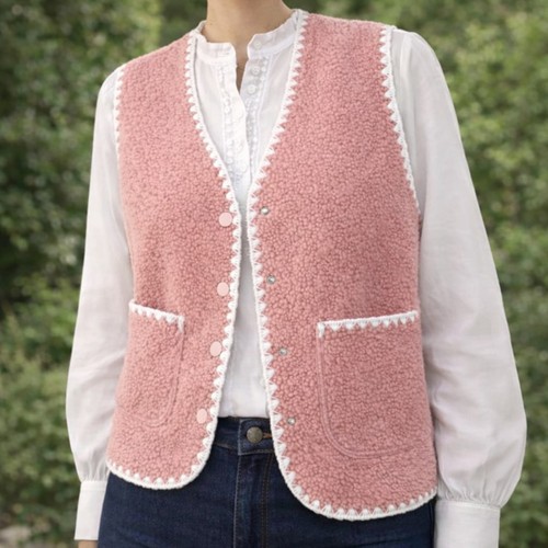 Damen weste ärmellos rosa - damen,