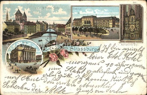 Strassburg elsass bahnhof - bahnhof, st