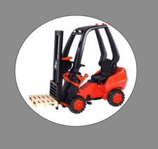 BIG Linde Forklift Kinderfahrzeug Tret-Gabelstapler Spielfahrzeug NEU