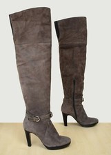 lange Laura High-Heel Overknee Stiefel Gr. 38 echtes Leder