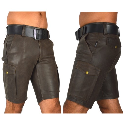 Awanstar cargo leder shorts - awanstar,