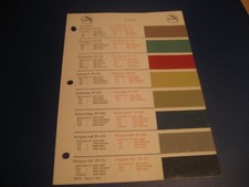 Ford Oldtimer Farbkarte Ausgabe 1959, orig. Glasso