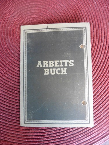 Altes arbeitsbuch von 1939 - altes,