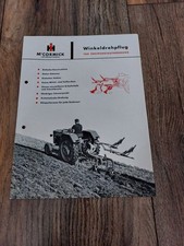 Original Prospekt Mc Cormick Winkeldrehpflug International Traktor Schlepper