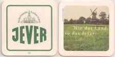 Jever Friesisches Brauhaus - alter Bierdeckel "Wie das Land - Sandhorster Mühle"
