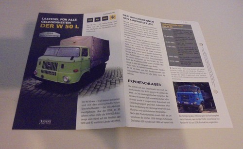 Datenblatt ifa w50 50 - 50, ddr
