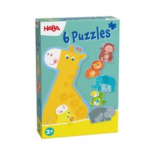 6 erste Puzzles - Tierfamilie 