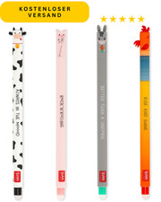 Löschbare Gelstifte 4 Stück Farm Tiere Radierbare Stifte 0,7mm für Schule Büro