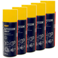 Lithium Spray 5 X 400 ml Fett Wälzlagerfett Schmierfett Fettspray Lithiumfett