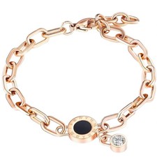 ARMBAND EDELSTAHL DAMEN ROSE