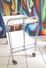 Beistellwagen DINETT Servierwagen 70er weiss Barwagen Beistelltisch