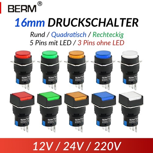 16mm drucktaster druckschalter - drucktaster,