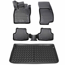 3D Gummimatten & Kofferraumwanne Set für VW TIGUAN 2 2016 - 2024 Unterer boden