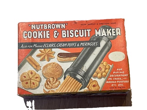 Vintage nussbrauner keks und - vintage, keks-