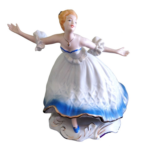 Porzellanfigur tänzerin - porzellanfigur,