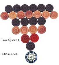 Carrom Münzen Set aus Holz