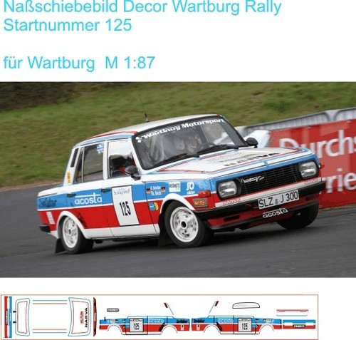 Wartburg rallye decal - decal,