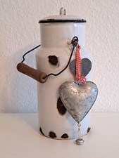 Milchkanne sehr alt weiß