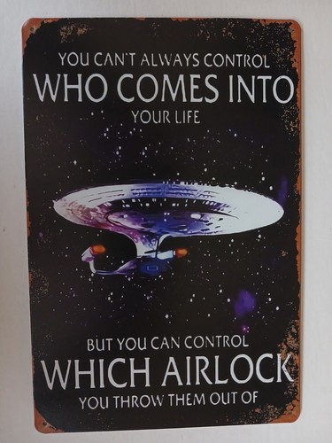 Star trek blechschild 30 - star, x