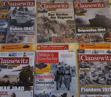 Clausewitz /Militär & Geschichte /  13 Zeitschriften  WW2- Wehrmacht-Militaria