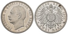 Deutschland - Baden 2 Mark 1911 G - Friedrich II. - SS - J. 38 Silber - KM# 265