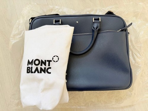 Montblanc navy leder business - navy,