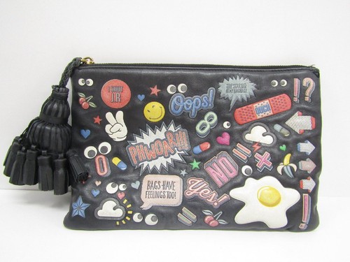 Anya hindmarch sticker clutch - anya,