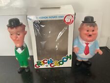 Stan Laurel + Oliver Hardy Pouet 2 x Gummi Figur Dick + Doof Crich e Croch Box !