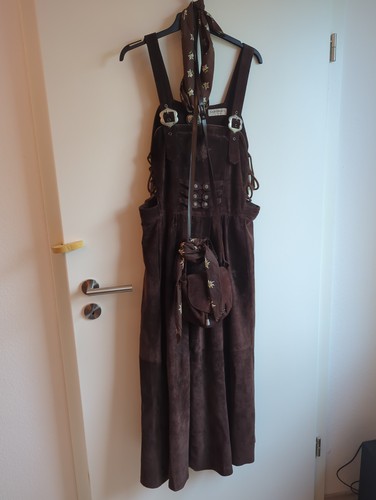 Wildleder dirndl mit halstuch - dirndl,