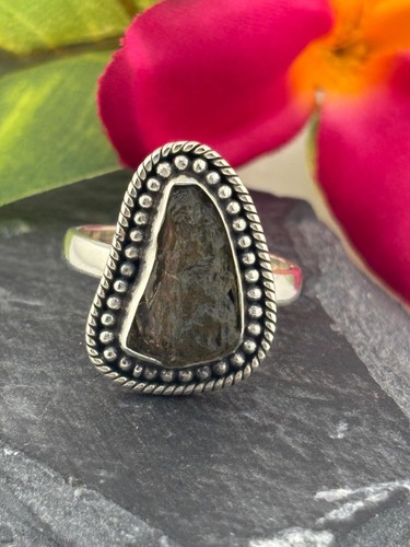 Ring roher moldavit und - roher,