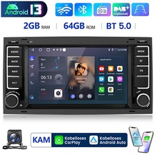 2+64GB Android 14 Für VW T5 Multivan Transporter Touareg Autoradio GPS Navi +KAM