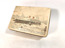 Walter Messmer Kaffee Blechdose Hamburg Dampfschiff Hafen Maritim