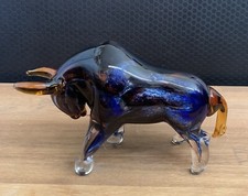Glasfigur Stier Bulle Skulptur