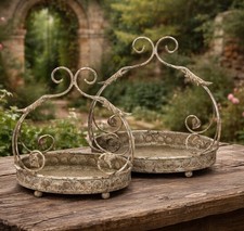 2er SET DEKO TABLETT / SCHALE