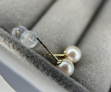 18K Echtgold Perlen Ohrstecker