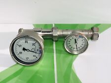 DÜRR&BEHR  DRUCKMESSGERÄT+THERMOMETER — USED