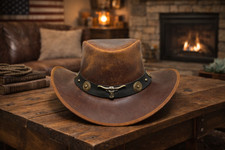 Lederhut western cowboy - lederhut,