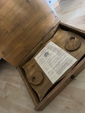 Echtholz Witchboard Ouijaboard Hexenbrett inkl. Holzbox & Zubehör (Rarität)