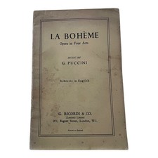 Vintage Puccini La Bohème