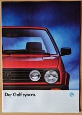 Prospekt VW Golf syncro  -   Ausgabe August 1990