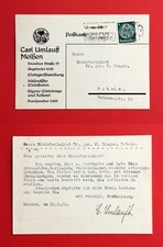 Reklame AK MEISSEN 1933 CARL UMLAUFT Weingrosshandlung  ( 44986