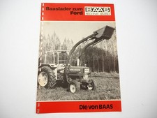 Baas Frontlader zum Ford 4000 2000 bis 7600 Allrad Traktor Prospekt ca 1975
