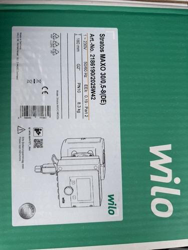Wilo stratos maxo 5 8 - stratos, 30/0,5-8