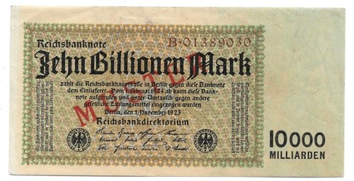 Billionen mark 128m1 - 10, ro.
