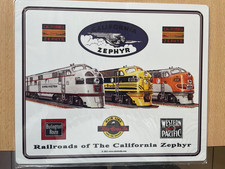 Blechschild mit USA Lokomotiv