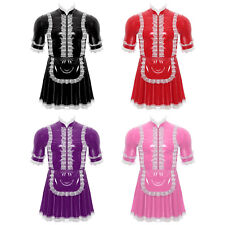 Herren Dress Up Glänzend Kleid Karneval Outfit Sissy Kleider Leder Uniform Club