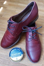 Elegante Damen Schnür / Lederhalbschuhe Gr. 39 von Tamaris, bordeaux mit Wachs