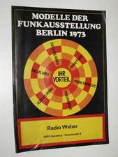 Vintage TV Fernseher-Modelle der Funkausstellung Berlin 1973 Prospekt